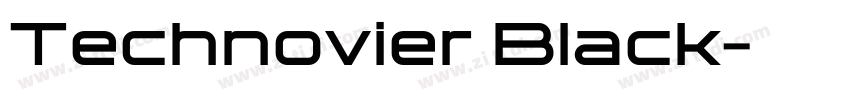 Technovier Black字体转换